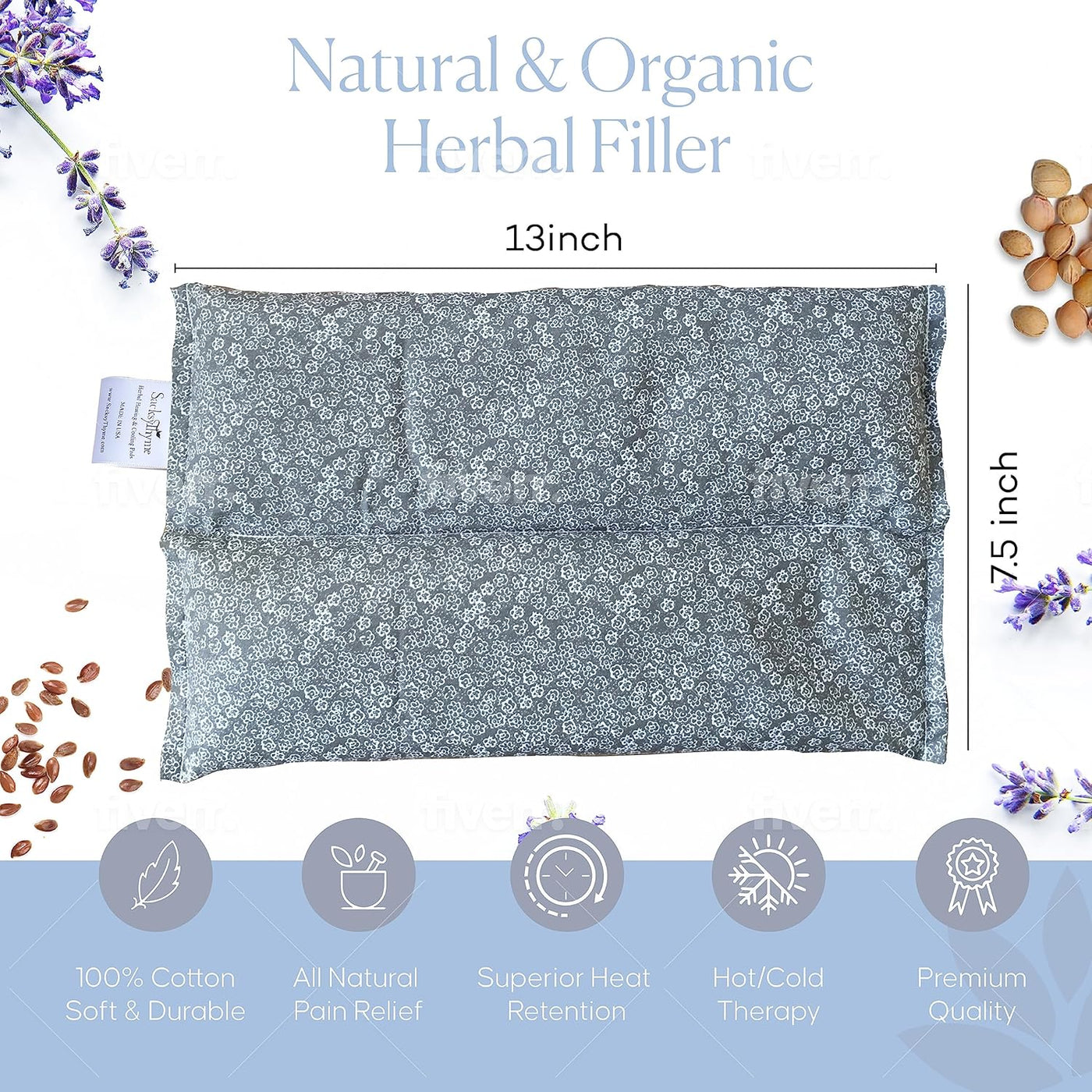 The Original Sack | Microwavable Heating Pad (Grey)