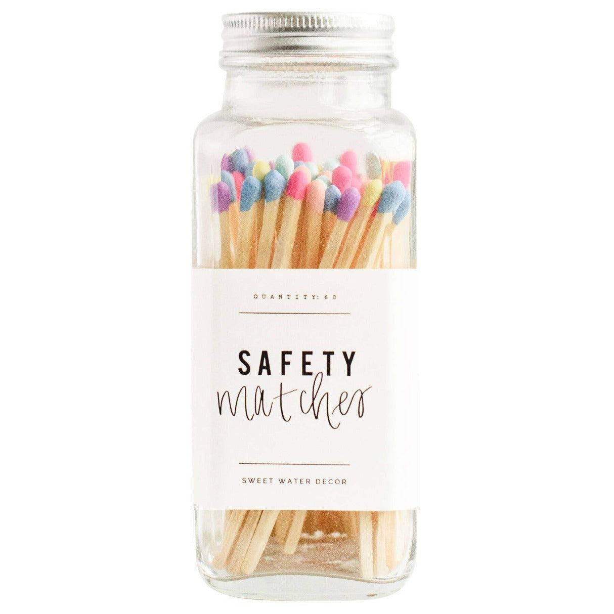 Multicolor Rainbow Matches | Glass Jar