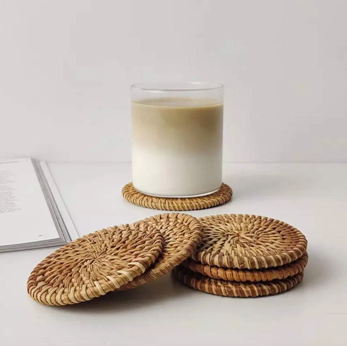 Rattan Coasters