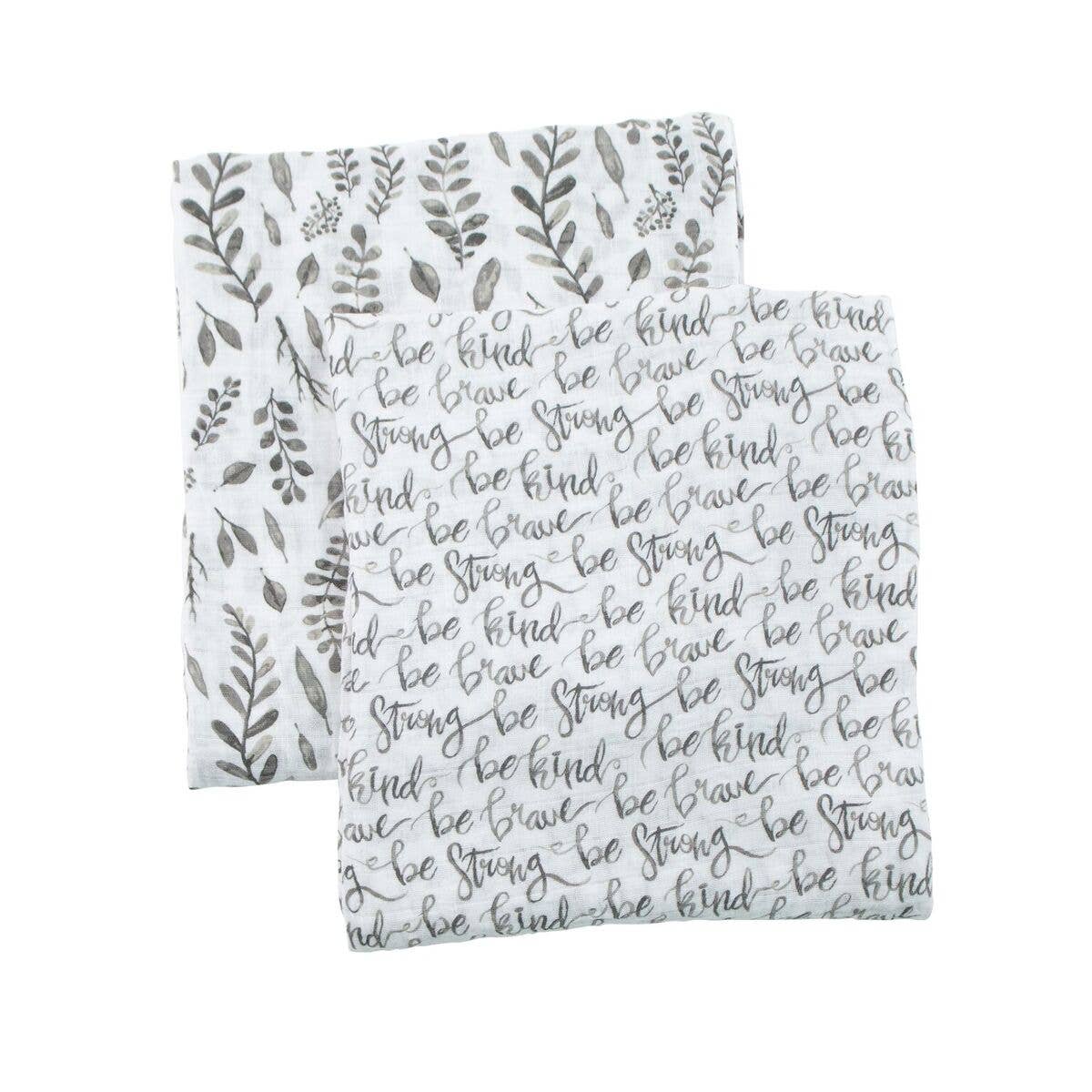 Just Be & Leaves Classic Swaddle Blanket Set